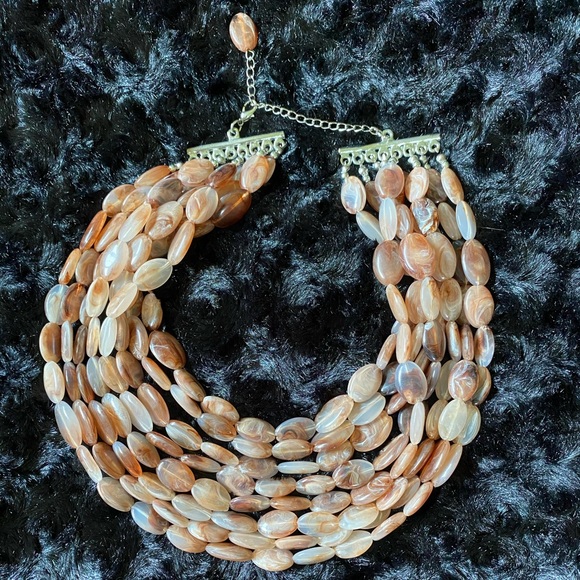 Layered Stone Necklace - Picture 5 of 5